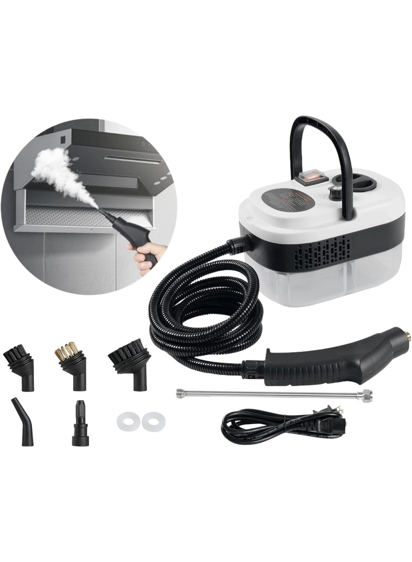 7 in 1 Steam Cleaner 1500W High Pressure Steamer for Cleaning, Car Steamer Handheld Steam Cleaner for Home Use, Hardwood Floor Steam Cleaner for Upholstery, Kitchen, Bathroom, Grout